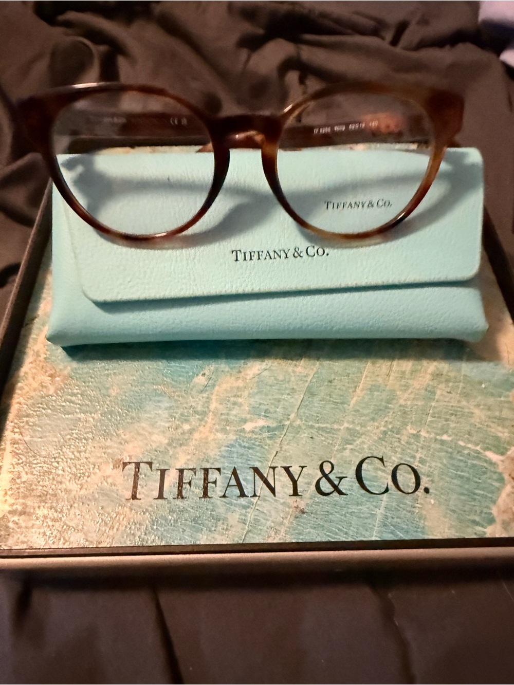 Tiffany & Co. Women’s Round Tortoiseshell Eyeglasses